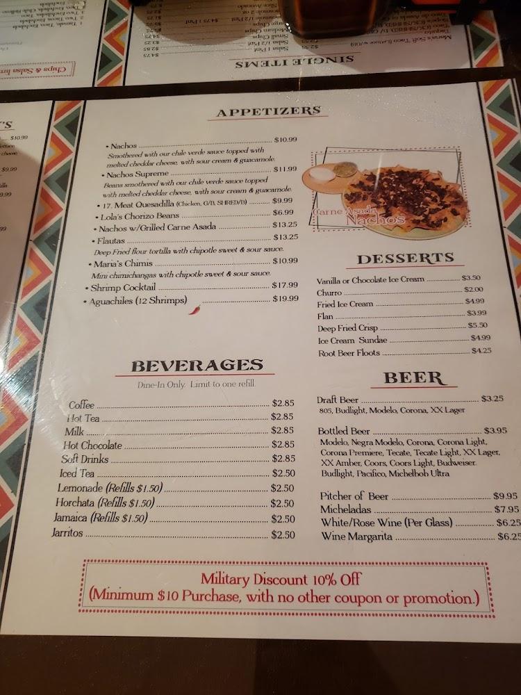 Casa Maria Menu image 2