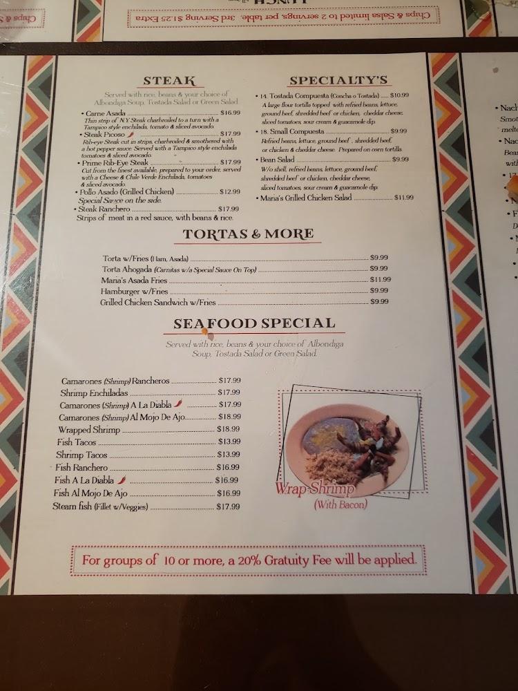 Casa Maria Menu image 3