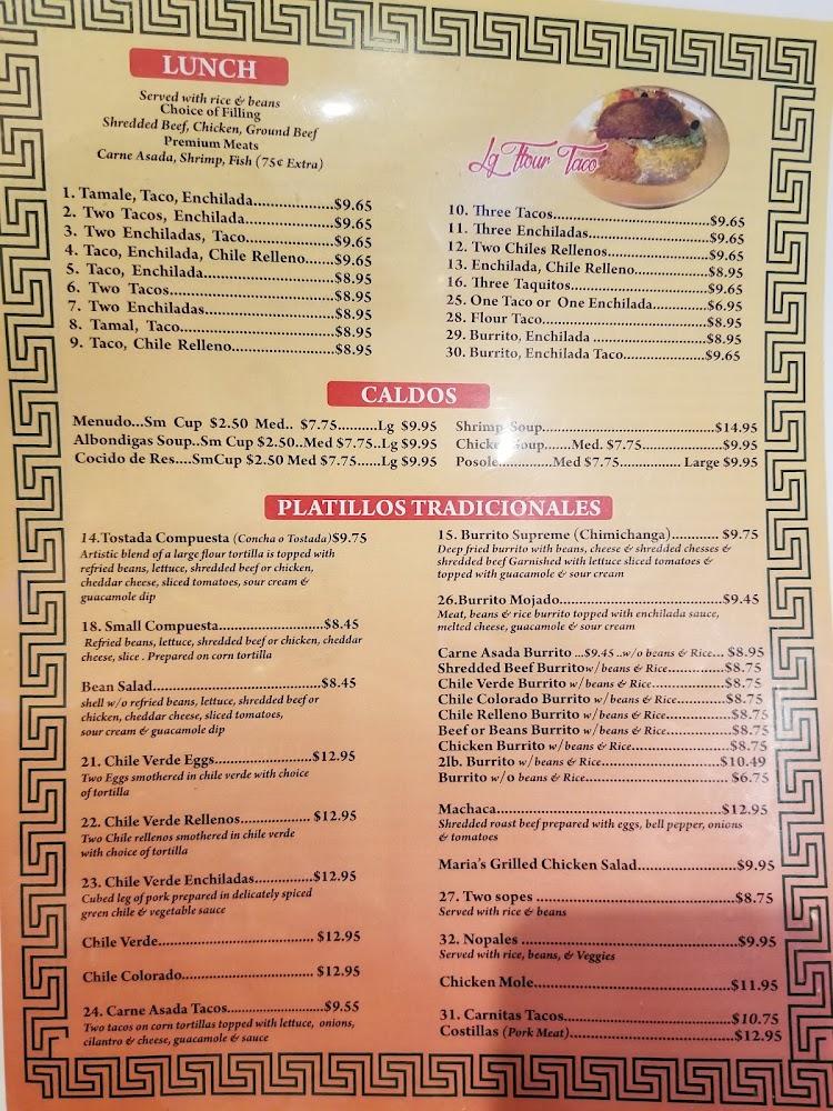 Casa Maria Menu image 4